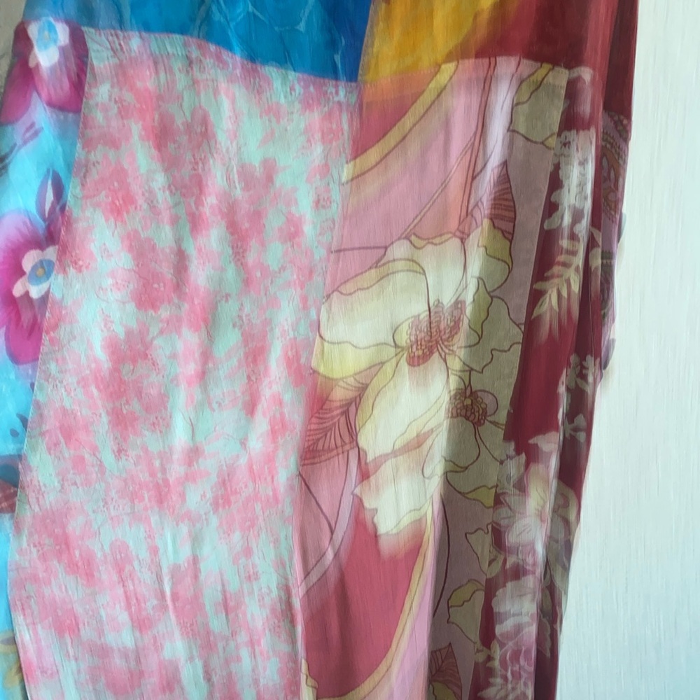 Boston Proper Boho Multicolor Patchwork Vibrant H… - image 7